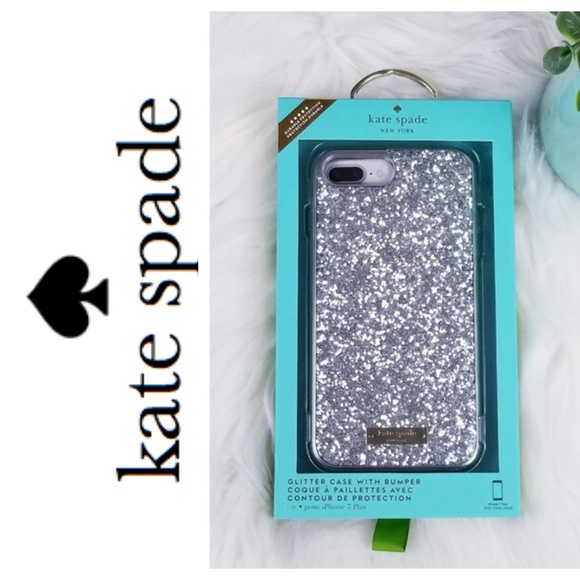 kate spade Accessories - ️kate spade silver glitter iPHONE case